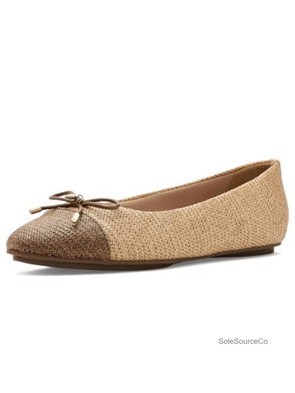 Faux Leather Ballet Flats Closed Toe Pull-On Flats